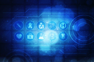 2D illustration medical structure background