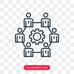 Hierarchical structure vector icon isolated on transparent background, Hierarchical structure logo design