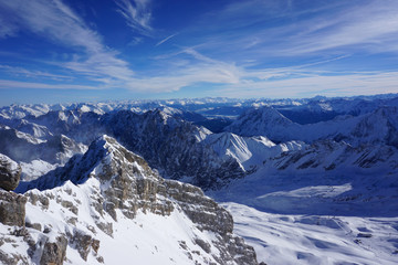 Fototapeta na wymiar Zugspitze, Bayerische Alpen