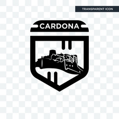 cardona vector icon isolated on transparent background, cardona logo design
