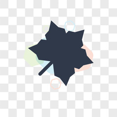 Mapple leaf vector icon isolated on transparent background, Mapple leaf logo design