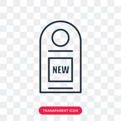 New vector icon isolated on transparent background, New logo design