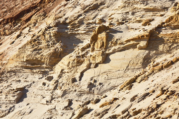 Sandy rocks, natural outdoor background