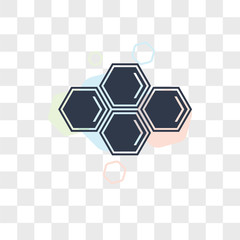 Eco cell vector icon isolated on transparent background, Eco cell logo design