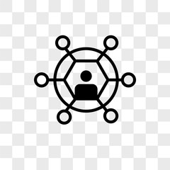 User vector icon isolated on transparent background, User logo design