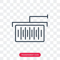 Crane vector icon isolated on transparent background, Crane logo design