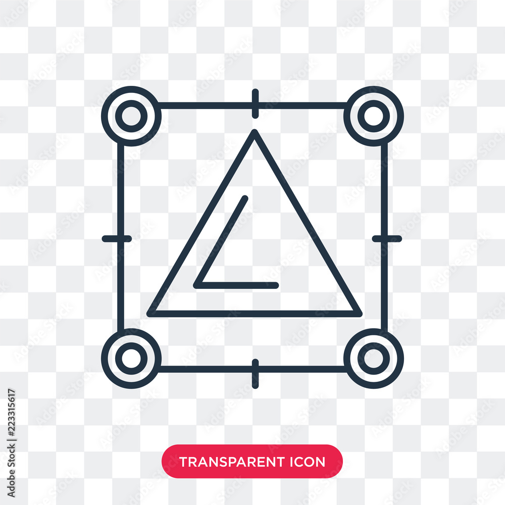Poster polygon vector icon isolated on transparent background, polygon logo design