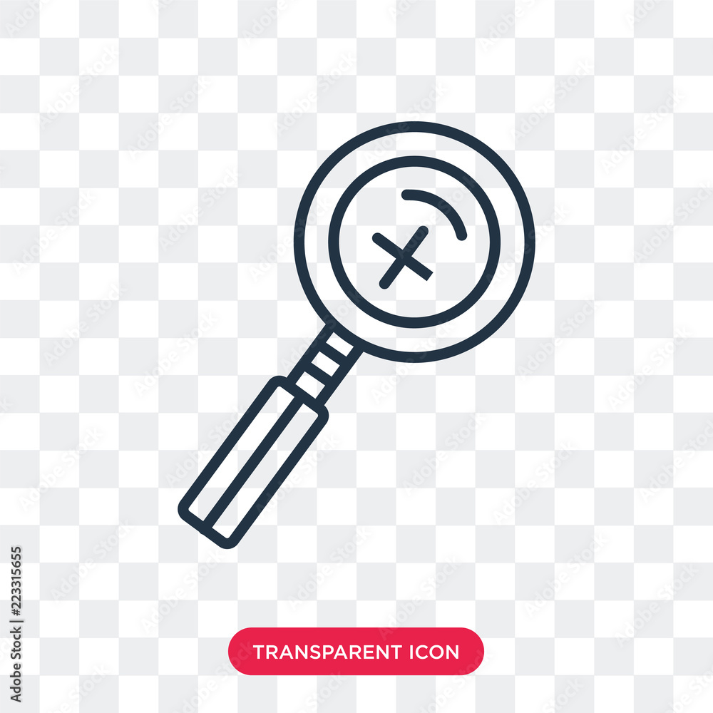 Poster zoom in vector icon isolated on transparent background, zoom in logo design