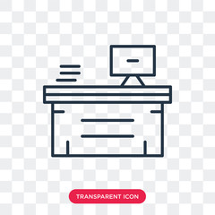 Workspace vector icon isolated on transparent background, Workspace logo design