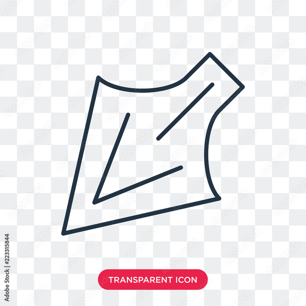 Poster direct selection vector icon isolated on transparent background, direct selection logo design
