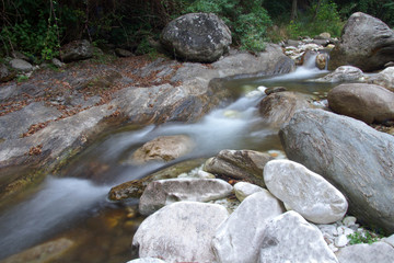 Naklejka na ściany i meble creek in the mountain in tuscany 