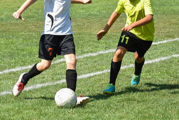 Obraz premium Children are playing soccer
