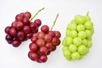 Japanese grapes - Shine Muscat (green) and Queen Nina (red)