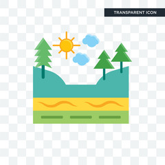 Geology vector icon isolated on transparent background, Geology logo design