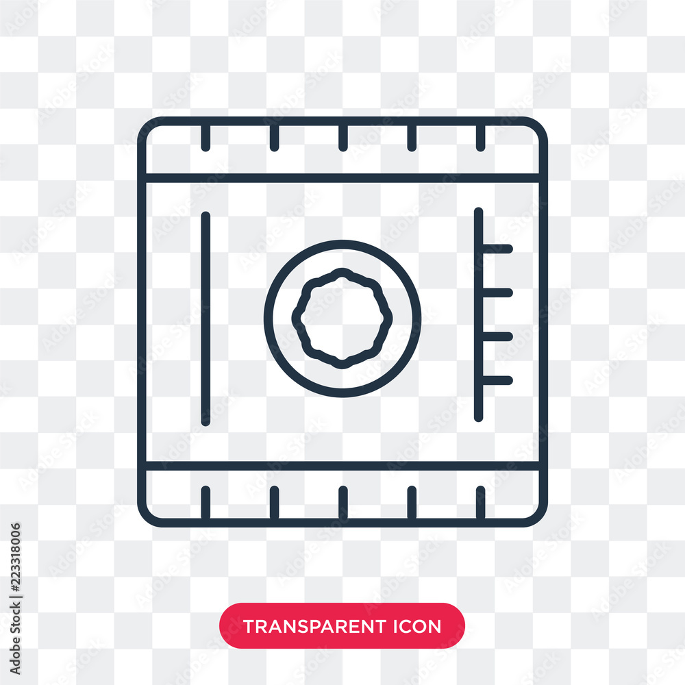 Poster save vector icon isolated on transparent background, save logo design