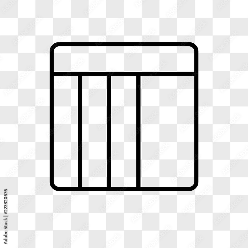 Poster display vector icon isolated on transparent background, display logo design
