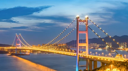 Photo sur Plexiglas Pont du Golden Gate Hong Kong city scenery