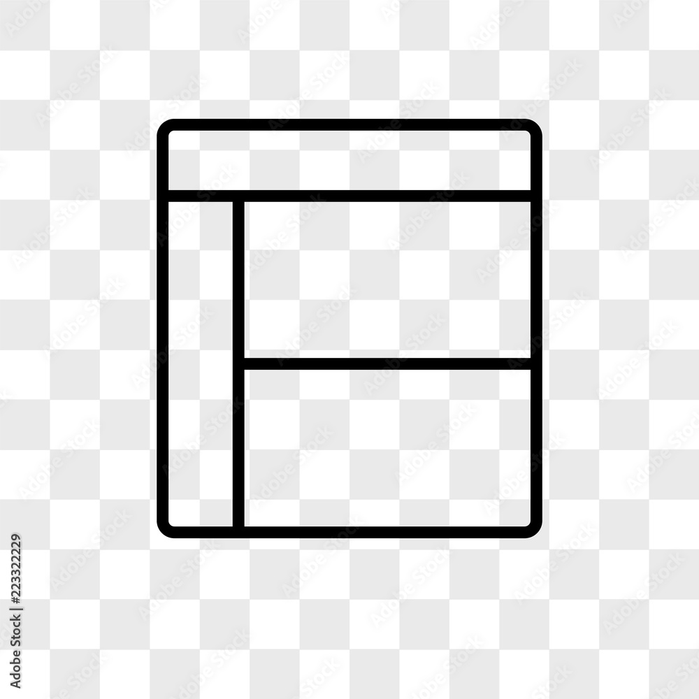 Poster display vector icon isolated on transparent background, display logo design