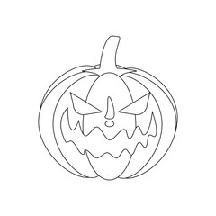 Jack-o-lantern pumpkin illustration