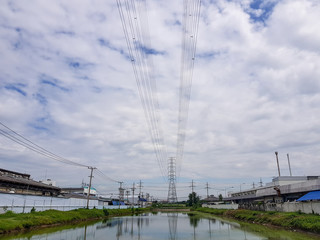 High voltage electricity tower