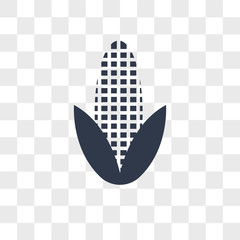 Corn vector icon isolated on transparent background, Corn logo design