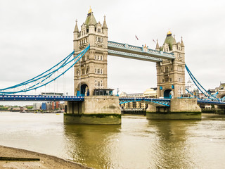 Fototapeta na wymiar Tower Bridge, iconic victorian bridge through the Thames River