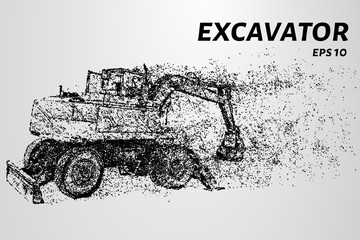 The excavator of the particles.