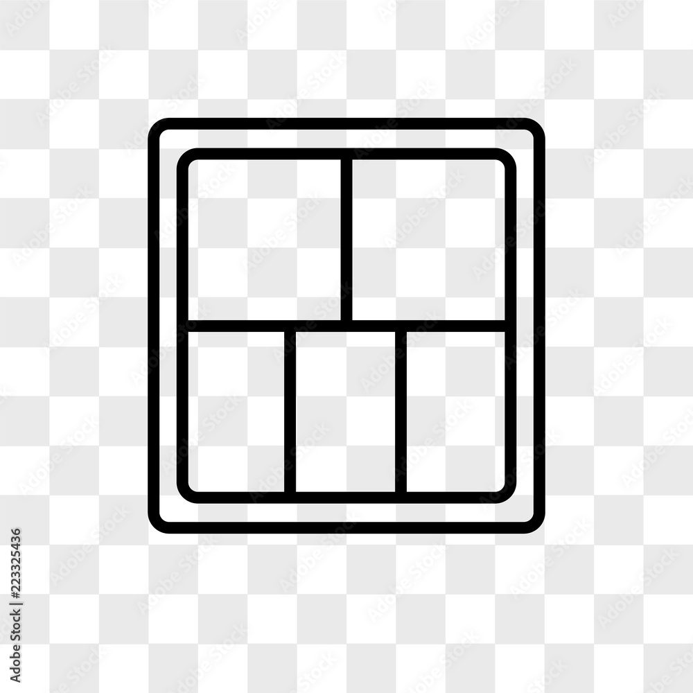 Poster display vector icon isolated on transparent background, display logo design