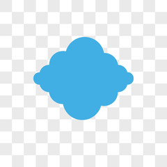 Cloudes vector icon isolated on transparent background, Cloudes logo design