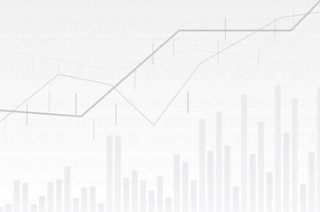 Obraz premium Abstract infographics visualization. Business chart graph with three lines of increase. Futuristic network or business analytics. Graphic concept for your design