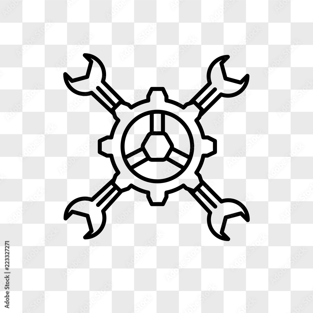 Poster tools vector icon isolated on transparent background, tools logo design