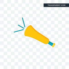 Vuvuzela vector icon isolated on transparent background, Vuvuzela logo design