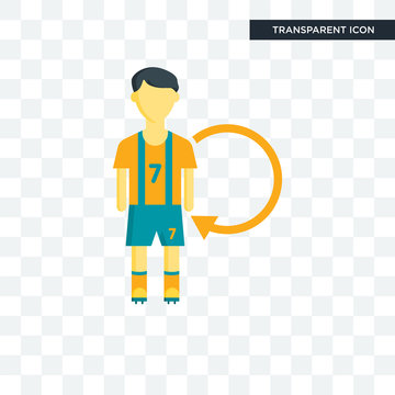 Player vector icon isolated on transparent background, Player logo design