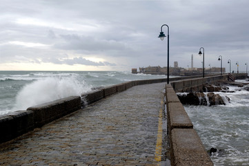 Obraz premium Real fortress of San Sebastian, Cadiz, Andalusia, Spain