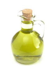 Extra Virgin Olive Oil in a Glass Corked Bottle