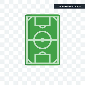 Soccer field vector icon isolated on transparent background, Soccer field logo design