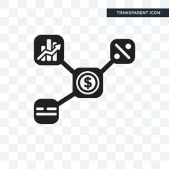 Network vector icon isolated on transparent background, Network logo design