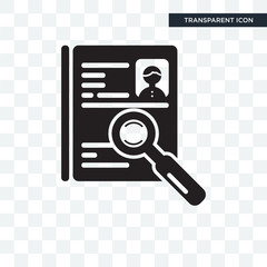 Human resources vector icon isolated on transparent background, Human resources logo design