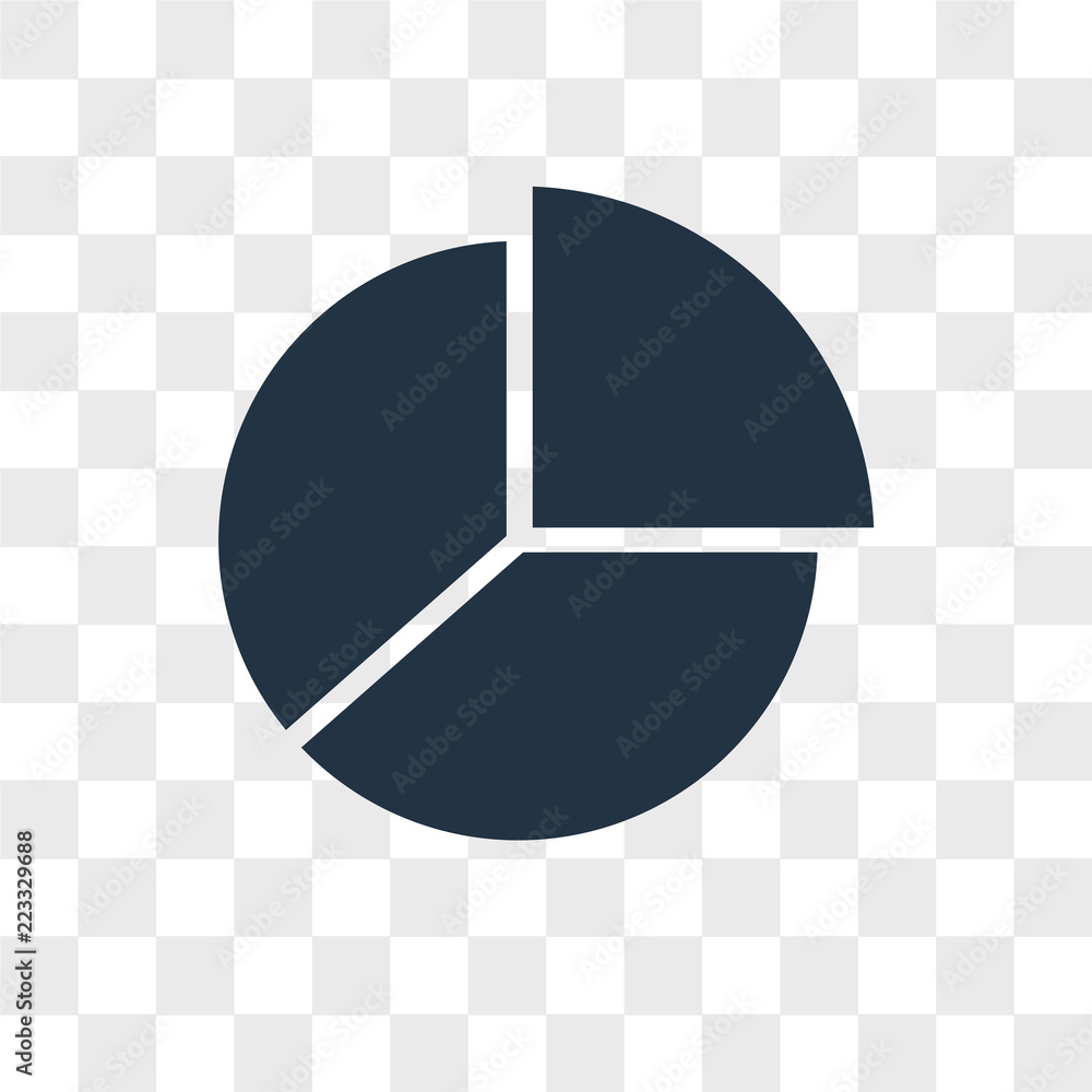 Poster chart vector icon isolated on transparent background, chart logo design