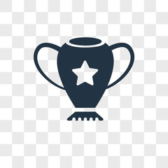 Cup vector icon isolated on transparent background, Cup logo design