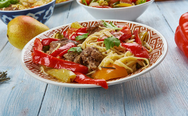 Uyghur laghman noodles