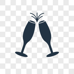 Celebration vector icon isolated on transparent background, Celebration logo design