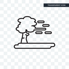Wind vector icon isolated on transparent background, Wind logo design