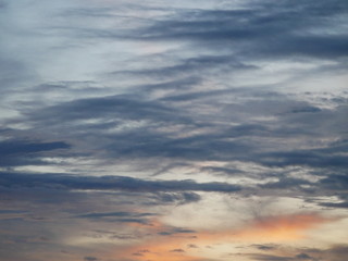 Take a photo at twilight time.The sky is mix colors orange,Blue and other colors.