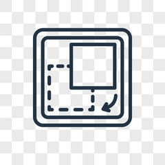 Arrange vector icon isolated on transparent background, Arrange logo design