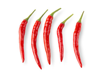 chili pepper isolated on a white background Clipping Path