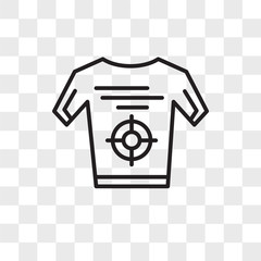Shirt vector icon isolated on transparent background, Shirt logo design