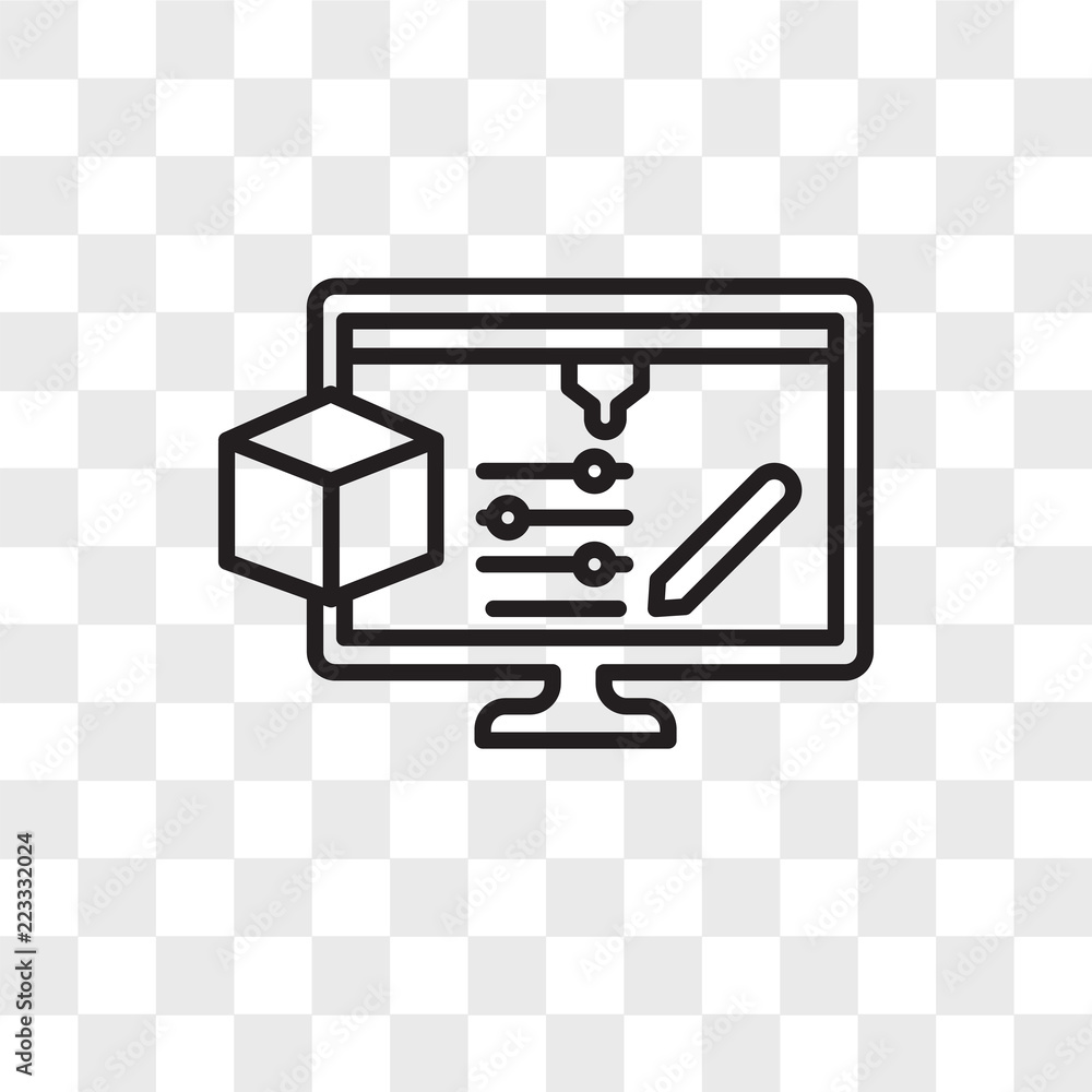 Poster edit vector icon isolated on transparent background, edit logo design