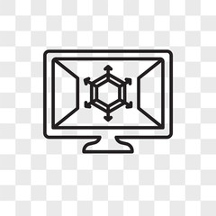 Perspectives vector icon isolated on transparent background, Perspectives logo design