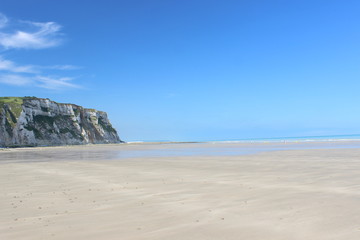 Plage de Saint martin en campagne, Normandie, France